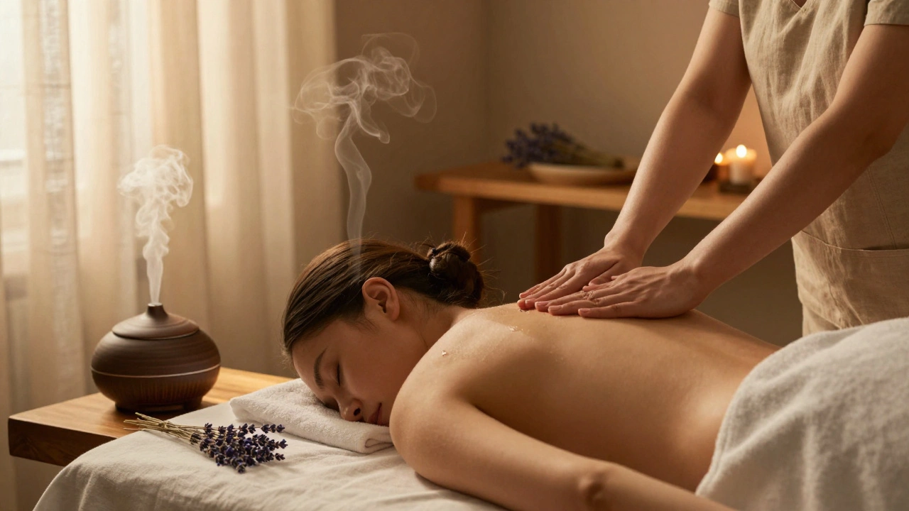 Aromaterapeutická masáž: Jak esenciální oleje pomáhají uvolnit tělo a mysl